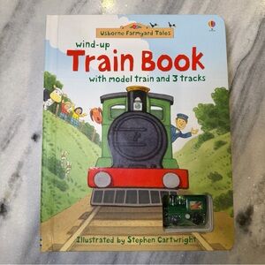 Usborne Farmyard Tales Wind Up Train Book with Tracks‎ & Model Train NEW